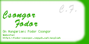 csongor fodor business card